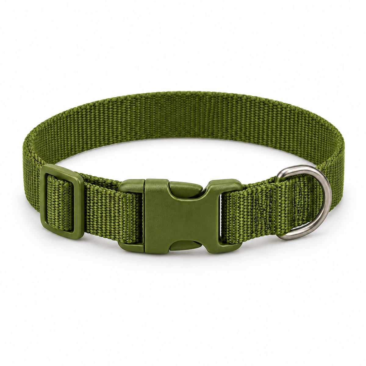 Collier Promenade réglable — Vert olive
