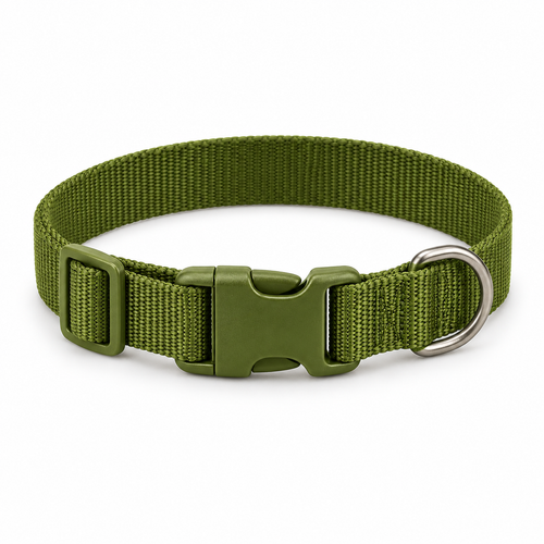 Collier Promenade réglable — Vert olive